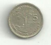 5 Centavos Guatemala 1980
