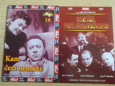 DVD komedie Forman Horníček Hláváčová Kam četr nemůže film sada 2 x