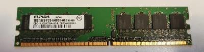 1GB DDR2 počítačová RAM 1RX8 PC2-6400U 800 MHz CL6