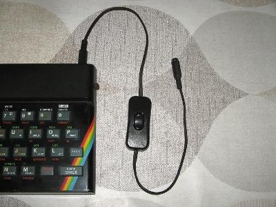 Kabel s vypínačem On/Off pro ZX Spectrum