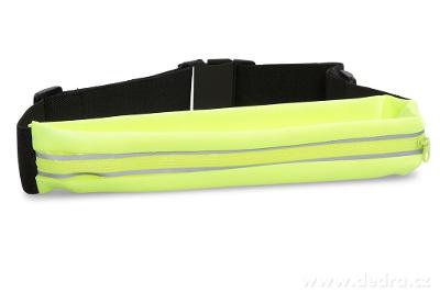 Univerzální elastické sportovní pouzdro, kolem pasu, neonově zelené 