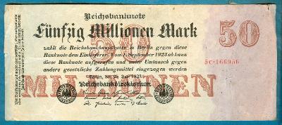 Německo 50 000 000 marek 25.7.1923 soukromá tiskárna C serie 5