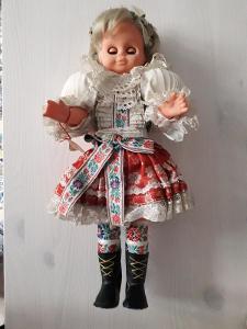 Stará  velká krojovaná panenka 40cm Lidová tvorba Uherský Brod
