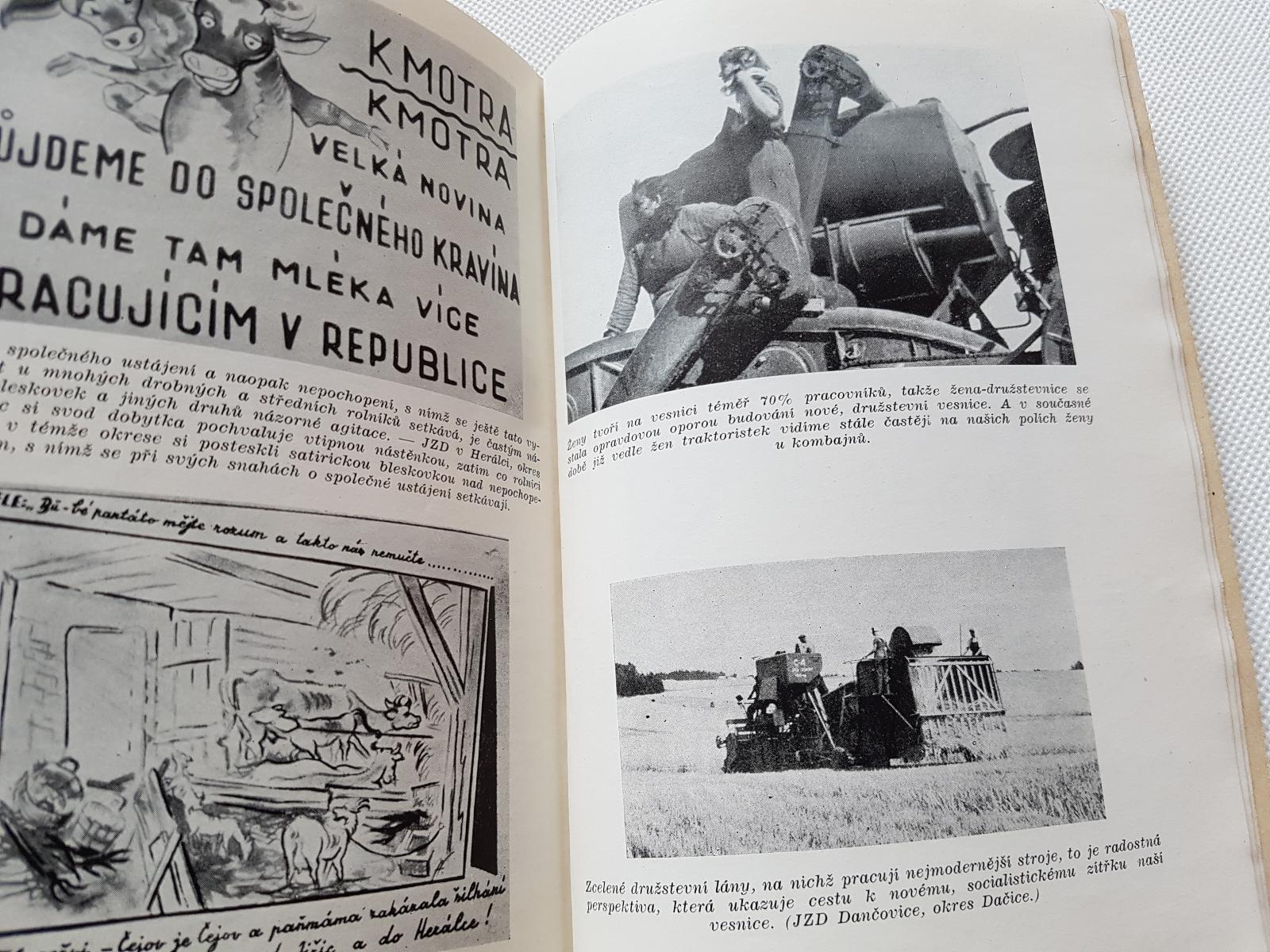 Kulturně osvětová práce ve žních 1953 cestopis reportáž zemědělství - Knihy