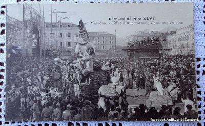Francie Nice karneval 1925 prošlá 