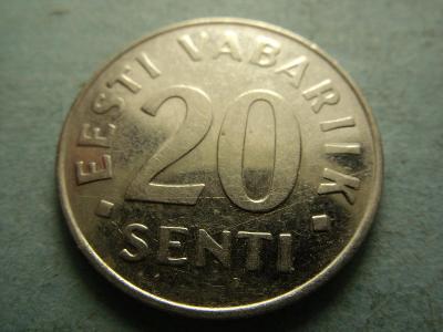 Estonsko - 20 Senti  z roku 1997