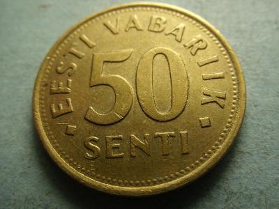 Estonsko - 50 Senti  z roku 1992
