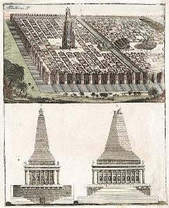 Babylon Ištařina brána, Bertuch, mědiryt ,1798