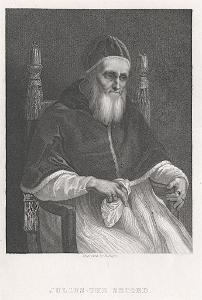 Julius II. papež, Jones, oceloryt (1860)