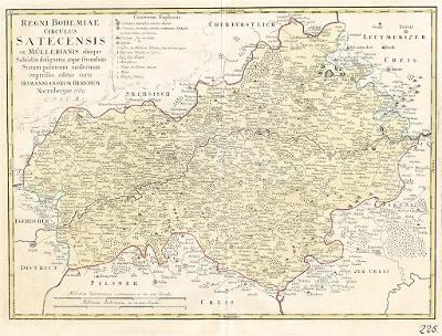 Homann dědicové : Žatecký kraj, mědiryt, 1769