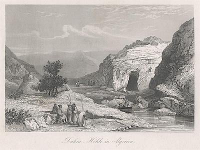 Dahra Alžír, Medau, oceloryt, (1850)