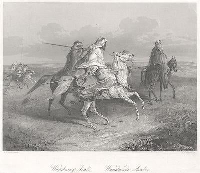 Arabové, Payne, oceloryt 1860
