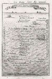 Mariany ostrovy, Mallet, mědiryt, 1719