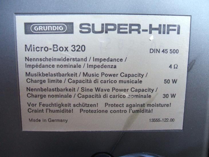 GRUNDIG Micro Box 320 - úžasné minimonitory !!!