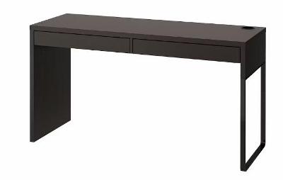 IKEA MICKE Psací stůl, černohnědá 142x50 cm