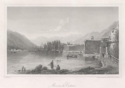 Kotor - Cattaro, Lloyd,  oceloryt, 1850