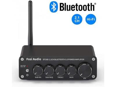 Fosi Audio BT30D Bluetooth 5.0 stereo zesilovač třídy D 50W+ 2x100W