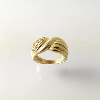 Prsten zlatý 6,42 g Au (585/1000) Ev. č. 140