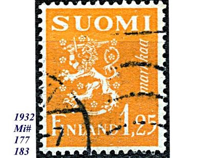 Finsko 1932, znak 1930