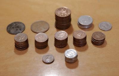 konvolut mincí 77 kusů Velká Británie UK