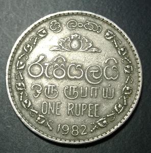 Srí Lanka 1 rupee 1982 KM# 136.2  