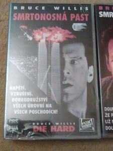 Smrtonosná past 1,2,3,Bruce Willis,originální VHS kazeta.