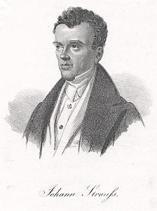 Johann Strauss, litografie, (1830)