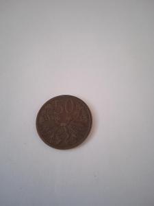 Mince 50 haléřů 1948