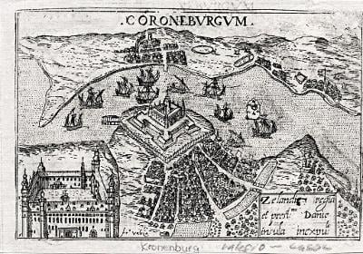 Kronborg, Lasor a Varea, mědiryt, 1713
