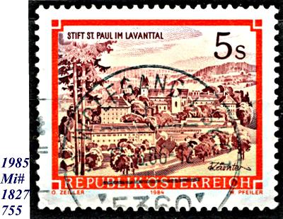 Rakousko 1988, benediktiský klášter sv. Pavla Laventhal