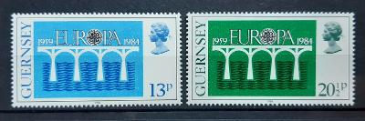 Guernsey ** 286/7 Europa, mosty (aukce PO69)