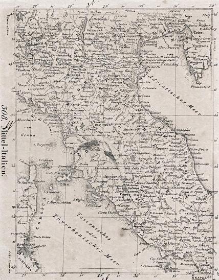 Mittel Italien, Neue Bilder.., litografie , 1837 - Mapy a veduty Evropa