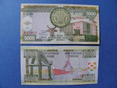5.000 Francs 1.12.2008 Burundi - P48 - UNC - /Y171/