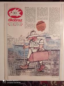 Časopis, Dikobraz, č. 30/1986, zachovalý stav
