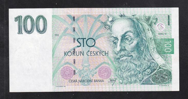 100 KORUN 1993 - UNC! - Bankovky