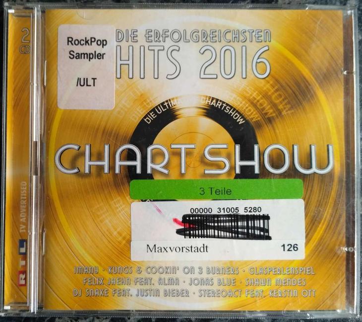 2xCD Various - Ultimative Chartshow - Die Erfolgreichsten Hits 2016 - Hudba