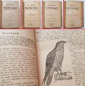 Ptactvo České komplet I-IV 1890 Vladislav Šír ornitologie ptáci dravci