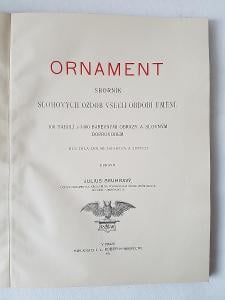 Ornament 1906 Skuhravý - jen textová část - sborník ozdob umění design