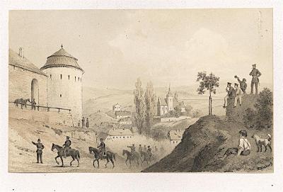 Letovice, Curland, litografie 1867