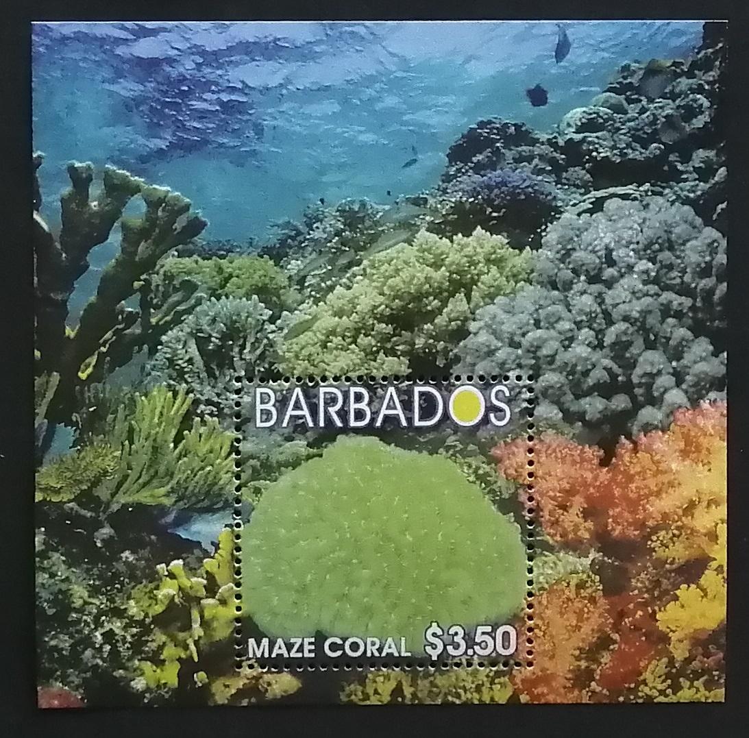 Barbados 2004 Bl.44 Ostrovné koraly a morská fauna - Známky