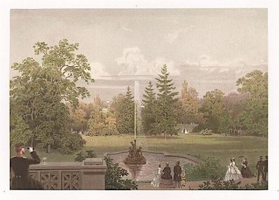 Brno Lužánky, Curland, litografie 1867