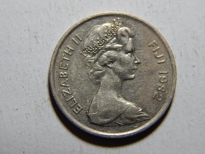 Fiji 5 Cents 1982 XF č33232
