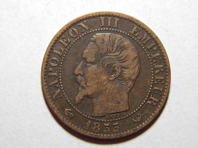 Francie 5 Centimes 1855 W XF č35983