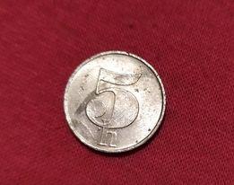 mince  5 haléřů ČSFR 1991