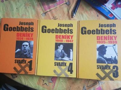 Joseph Goebbels  Deníky 1,3,4 konvolut
