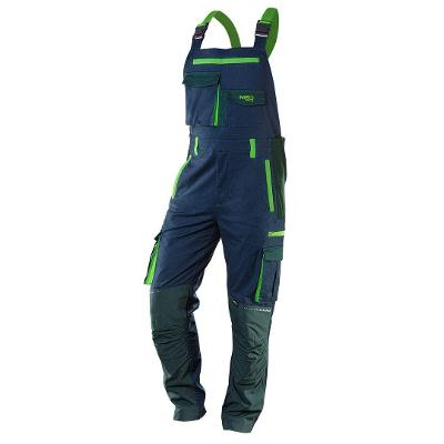 NEO TOOLS Montérkové kalhoty s laclem, premium, modro-zelené Velikost 