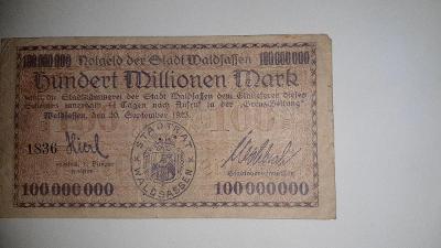 100 milionů marek 1923 