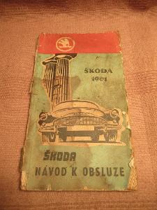 Starý návod k obsluze ŠKODA r. 1961  