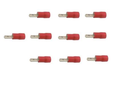 Izolovaný faston-konektor 2,8mm červený pro kabel 0,5-1,5mm2-sada 10ks