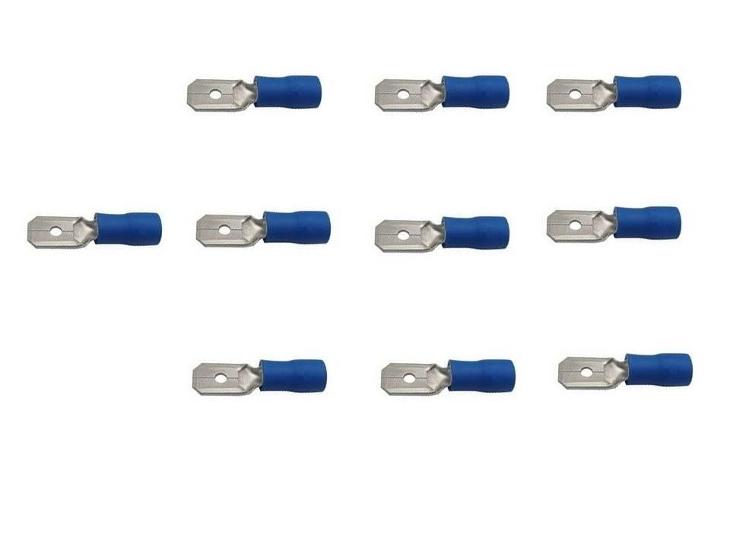 Faston-konektor 6,3mm modrý pro kabel 1,5-2,5mm2  sada 10 ks - Elektro